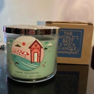 💎2 for $35💎. Bath & body works 14.5oz coastal watermelon 3 wick candle